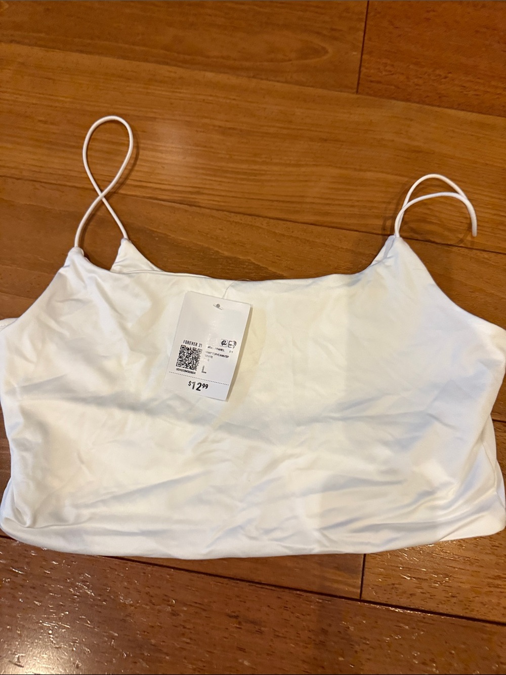 NWT Forever 21 White Spaghetti Strap Cami Top -